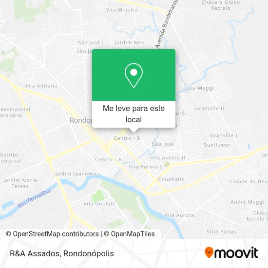 R&A Assados mapa