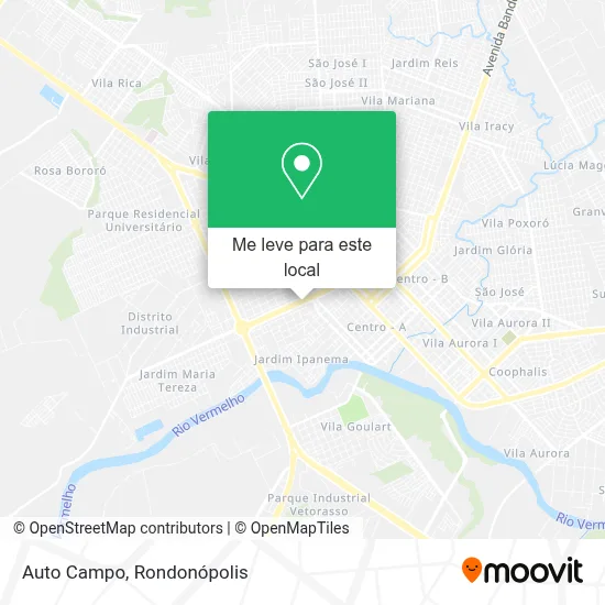 Auto Campo mapa