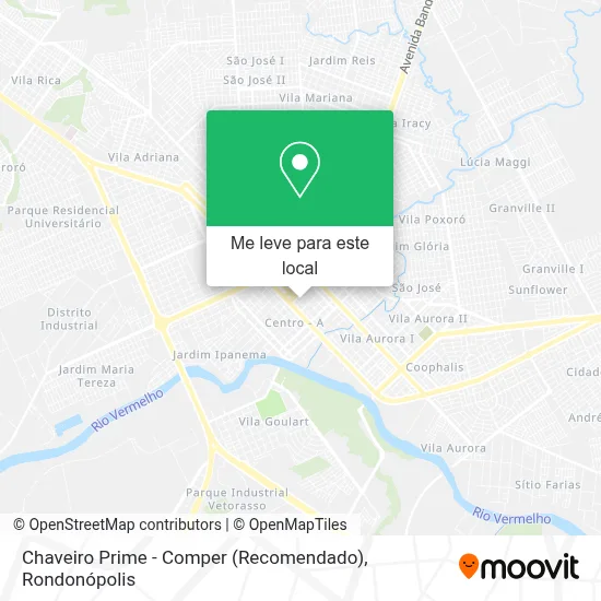Chaveiro Prime - Comper (Recomendado) mapa