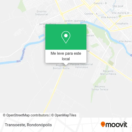 Transoeste mapa
