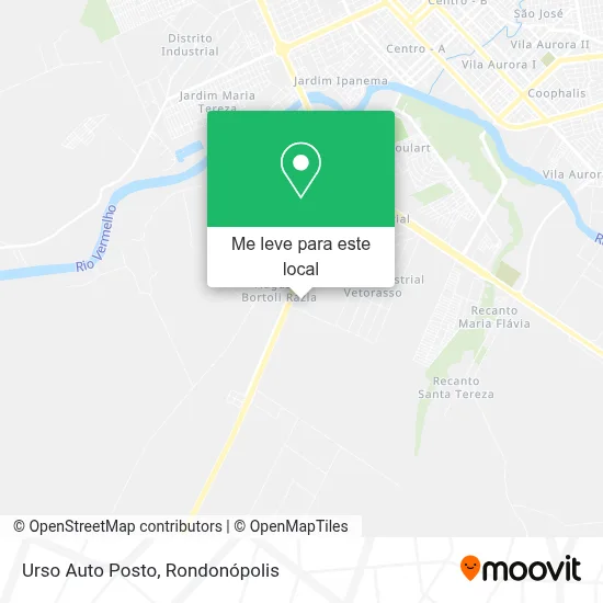 Urso Auto Posto mapa