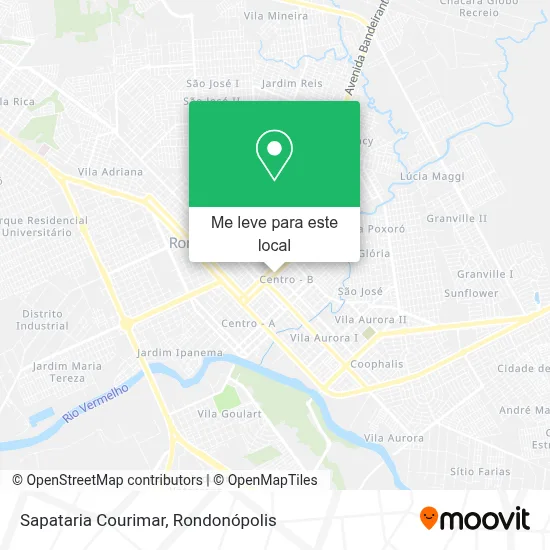 Sapataria Courimar mapa