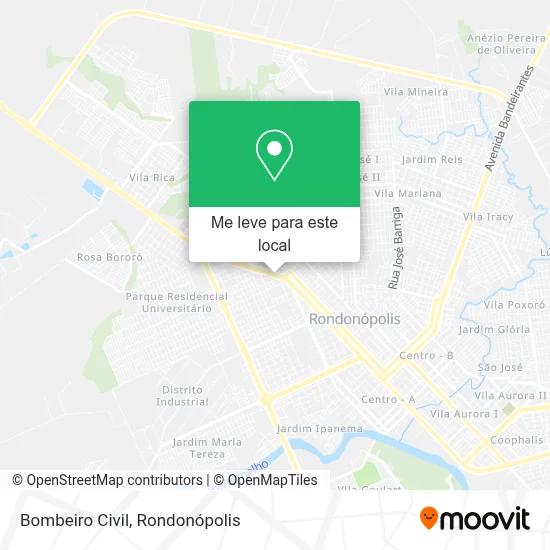 Bombeiro Civil mapa