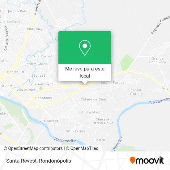 Santa Revest mapa