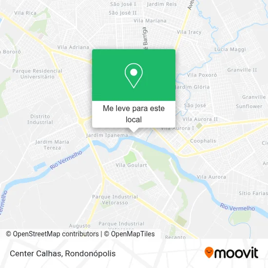 Center Calhas mapa