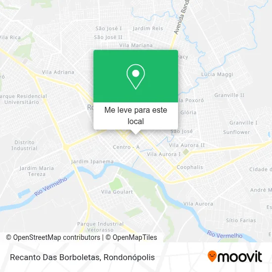 Recanto Das Borboletas mapa
