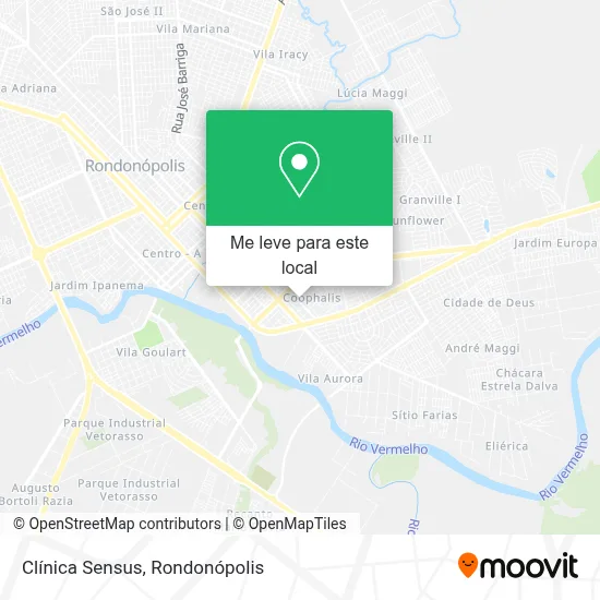 Clínica Sensus mapa