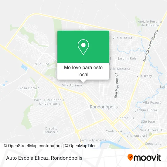 Auto Escola Eficaz mapa