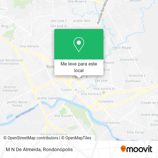 M N De Almeida mapa
