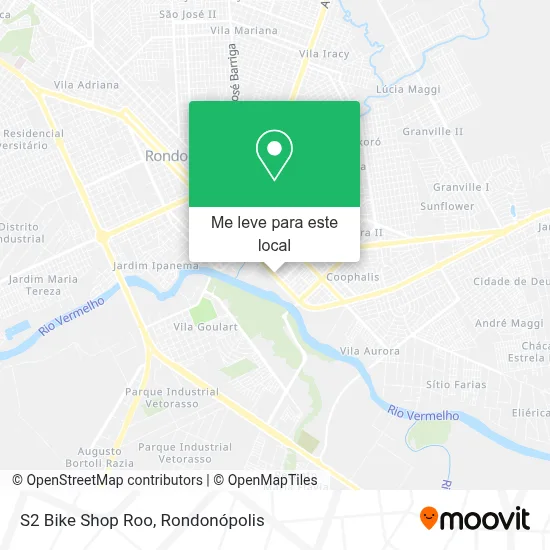 S2 Bike Shop Roo mapa