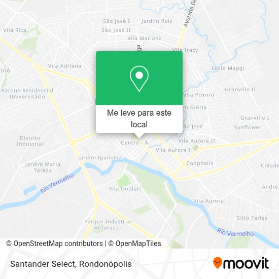 Santander Select mapa