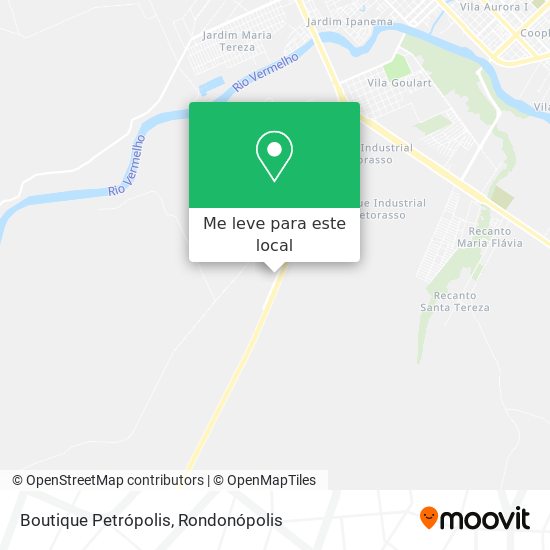 Boutique Petrópolis mapa
