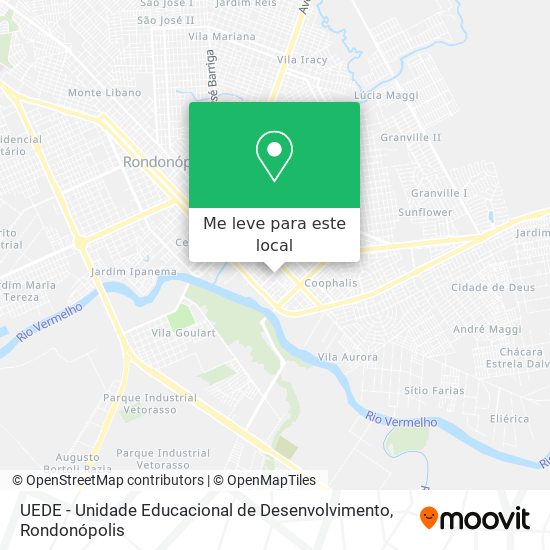 UEDE - Unidade Educacional de Desenvolvimento mapa