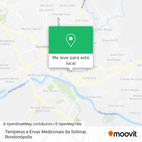 Temperos e Ervas Mediconais da Solimar mapa
