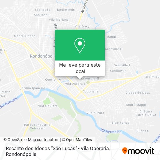 Recanto dos Idosos "São Lucas" - Vila Operária mapa