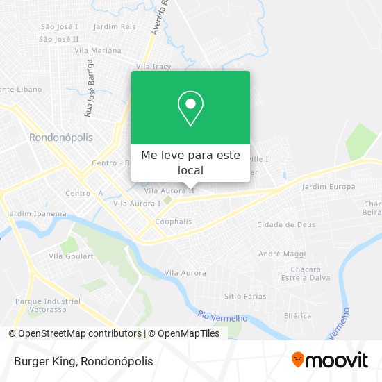 Burger King mapa