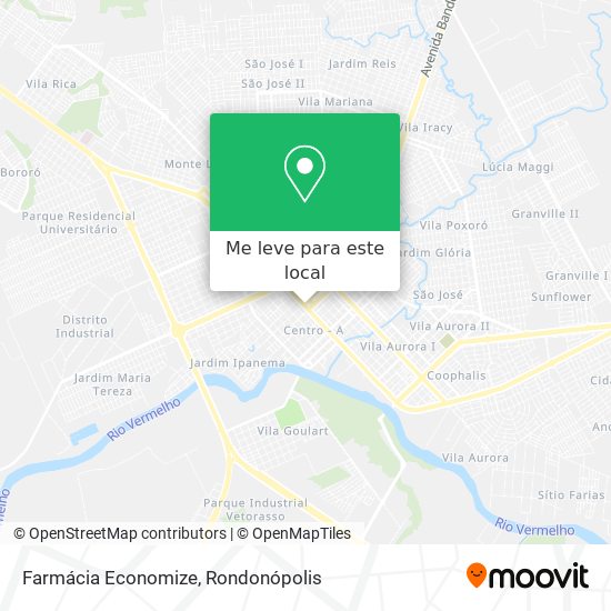 Farmácia Economize mapa