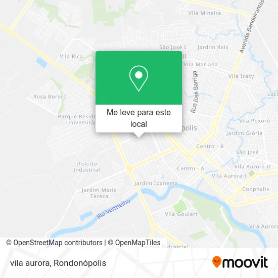 vila aurora mapa