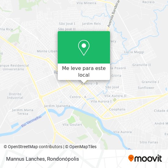 Mannus Lanches mapa
