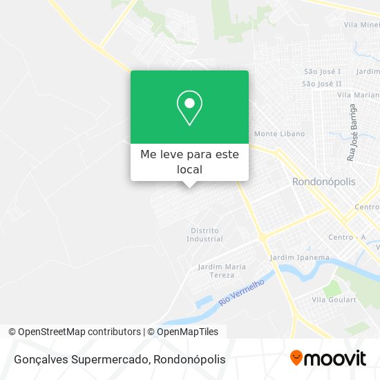Gonçalves Supermercado mapa