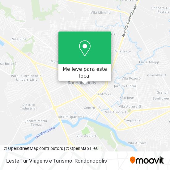 Leste Tur Viagens e Turismo mapa