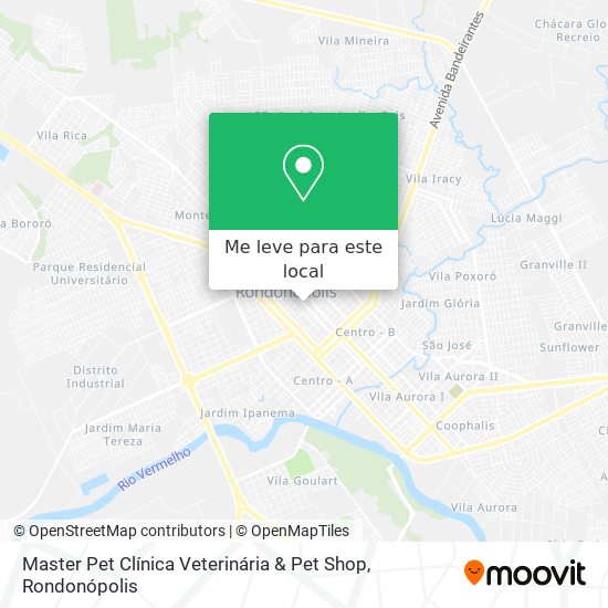 Master Pet Clínica Veterinária & Pet Shop mapa