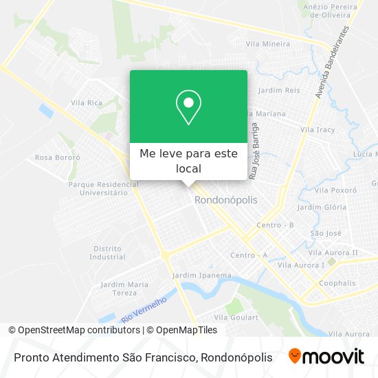 Pronto Atendimento São Francisco mapa