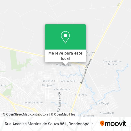 Rua Ananias Martins de Souza 861 mapa