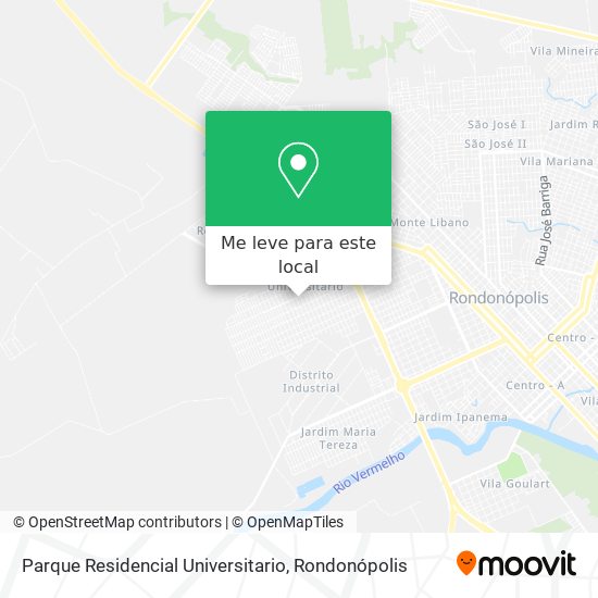 Parque Residencial Universitario mapa