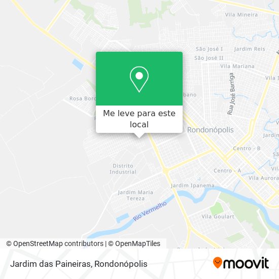 Jardim das Paineiras mapa