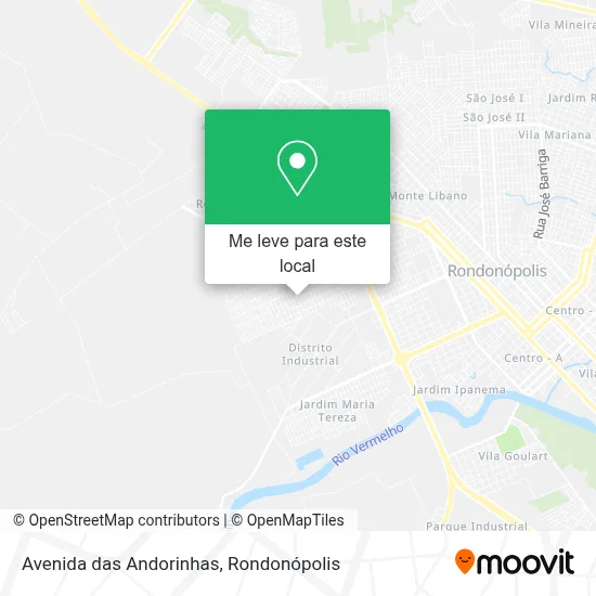 Avenida das Andorinhas mapa