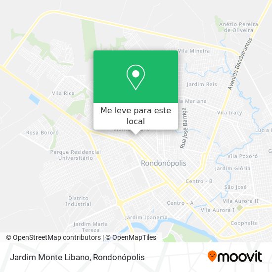 Jardim Monte Libano mapa