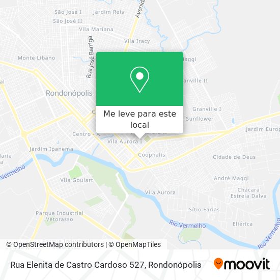 Rua Elenita de Castro Cardoso 527 mapa