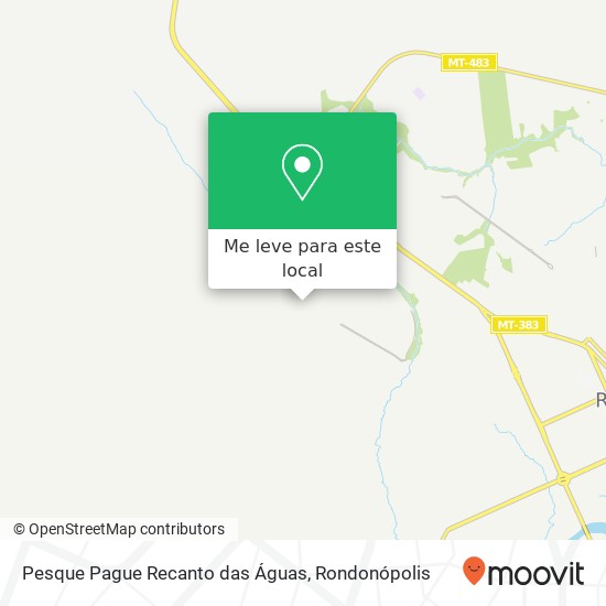 Pesque Pague Recanto das Águas mapa