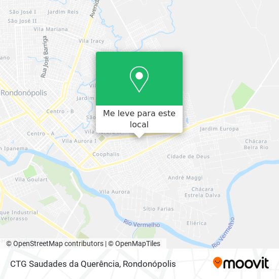 CTG Saudades da Querência mapa