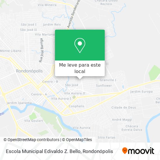 Escola Municipal Edivaldo Z. Bello mapa