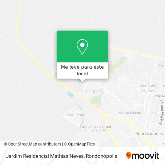 Jardim Residencial Mathias Neves mapa