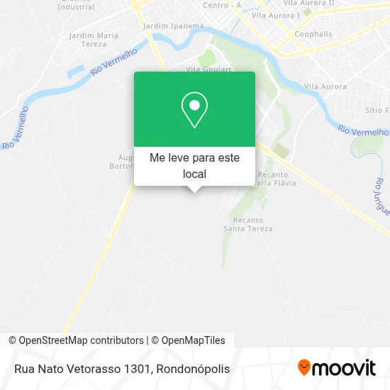 Rua Nato Vetorasso 1301 mapa