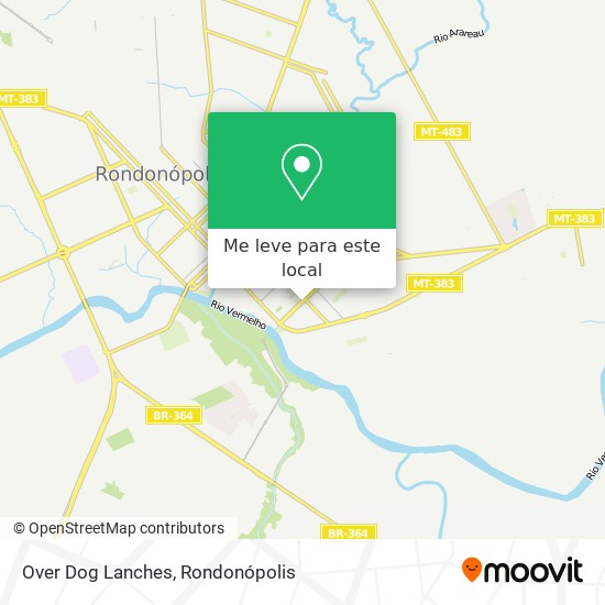 Over Dog Lanches mapa