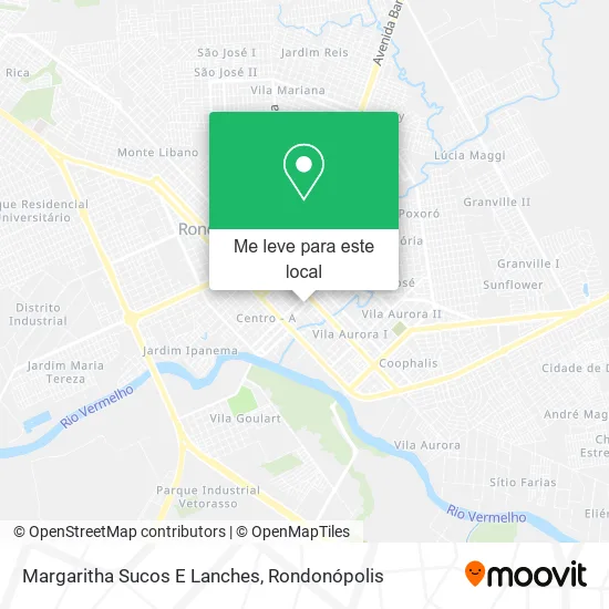 Margaritha Sucos E Lanches mapa