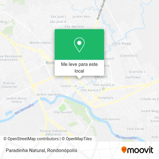 Paradinha Natural mapa