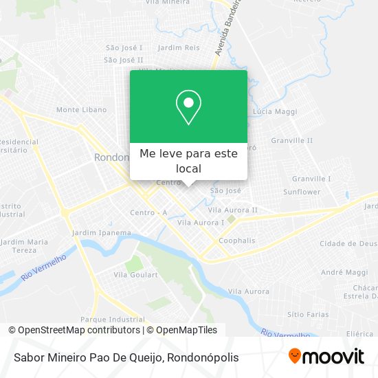 Sabor Mineiro Pao De Queijo mapa