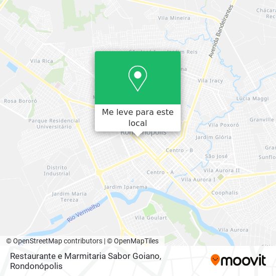 Restaurante e Marmitaria Sabor Goiano mapa