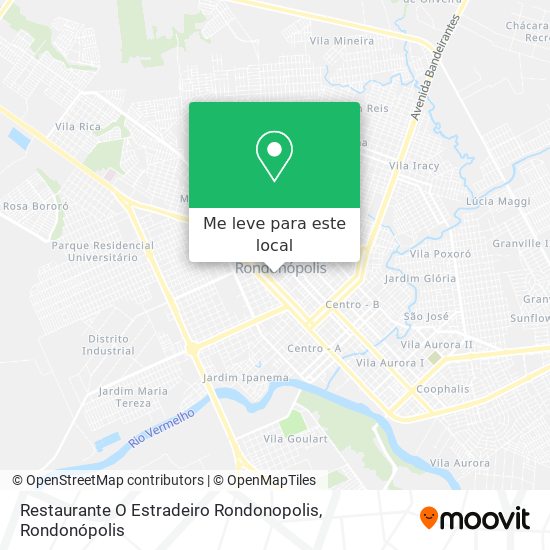 Restaurante O Estradeiro Rondonopolis mapa