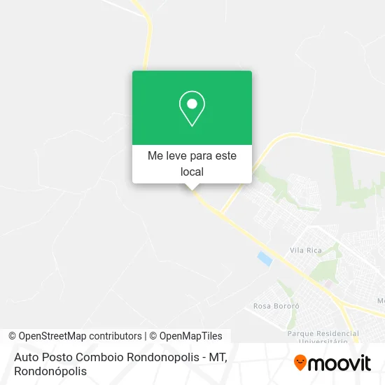 Auto Posto Comboio Rondonopolis - MT mapa