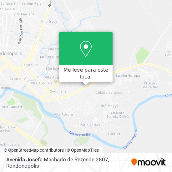 Avenida Josefa Machado de Rezende 2807 mapa