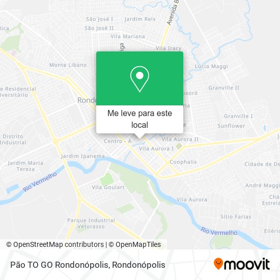 Pão TO GO Rondonópolis mapa