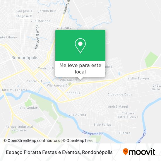 Espaço Floratta Festas e Eventos mapa