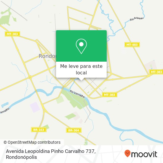 Avenida Leopoldina Pinho Carvalho 737 mapa