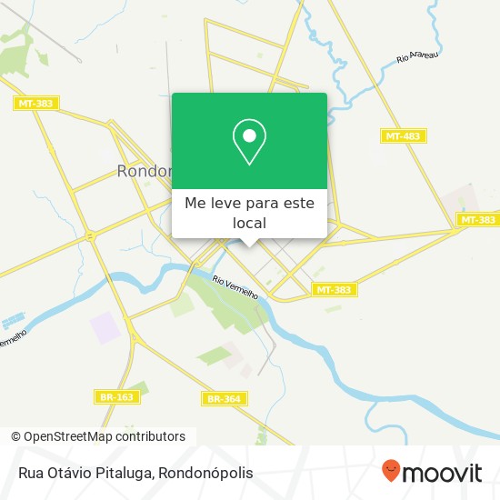 Rua Otávio Pitaluga mapa